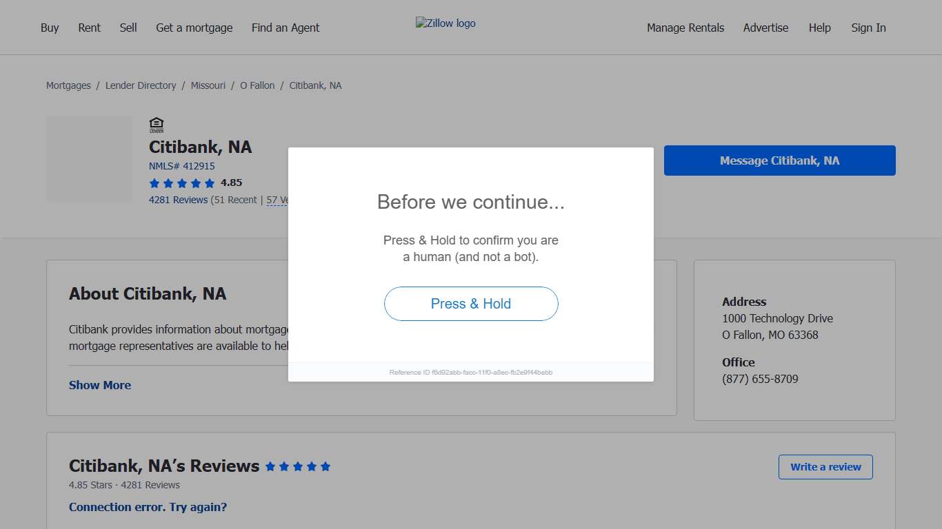 Citibank, NA Ratings and Reviews Zillow