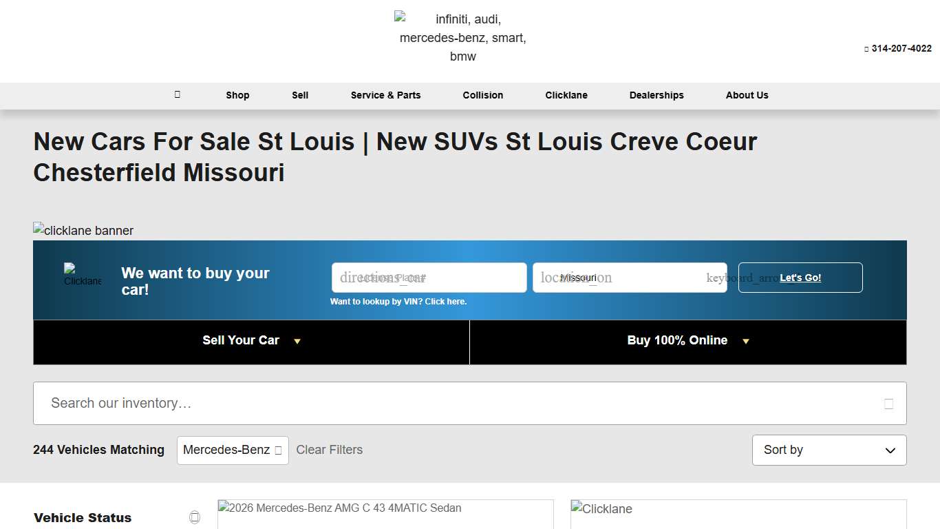 New Cars For Sale St Louis Luxury Cars For Sale St Louis MO